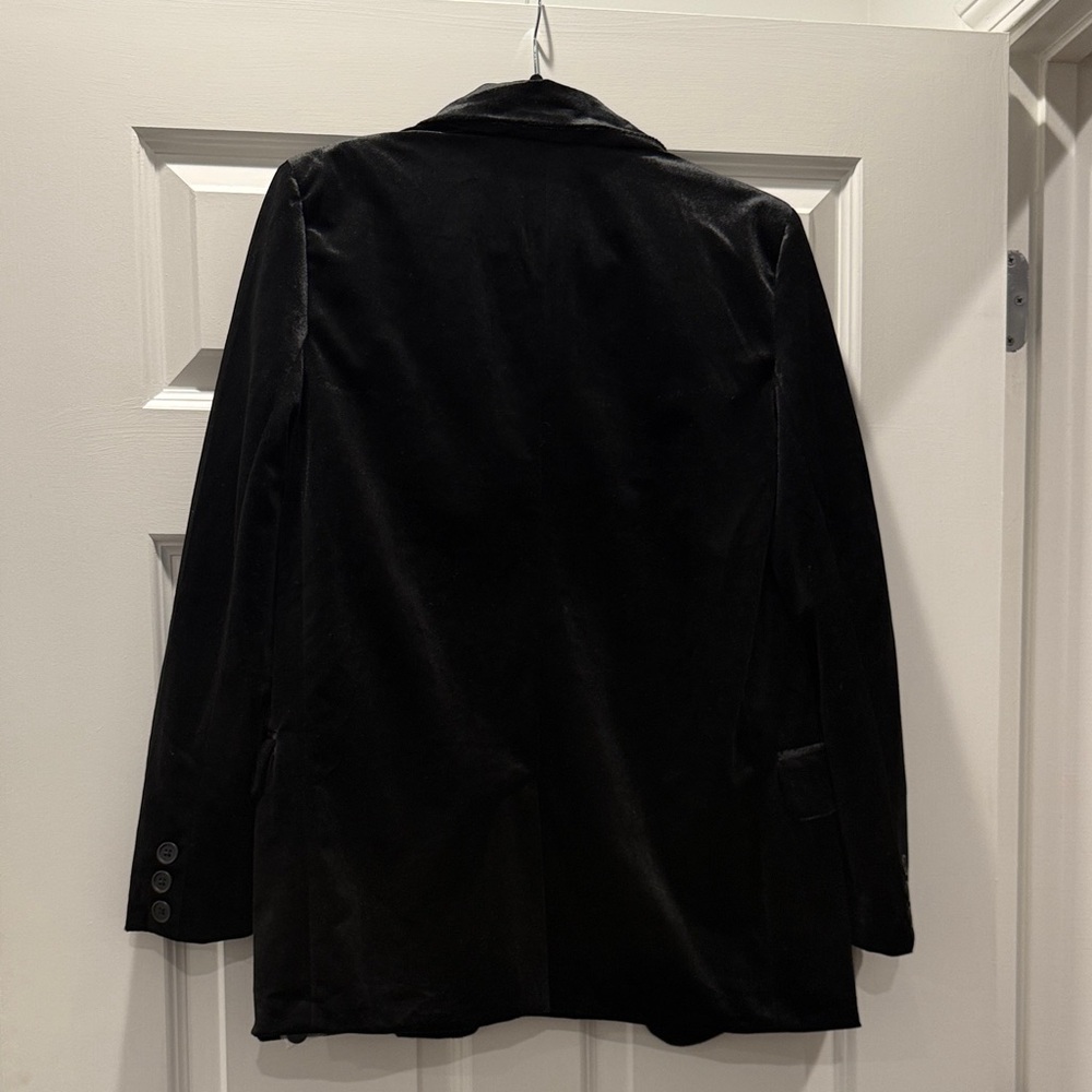 Steve Madden Black Velvet Blazer - Picture 3 of 5